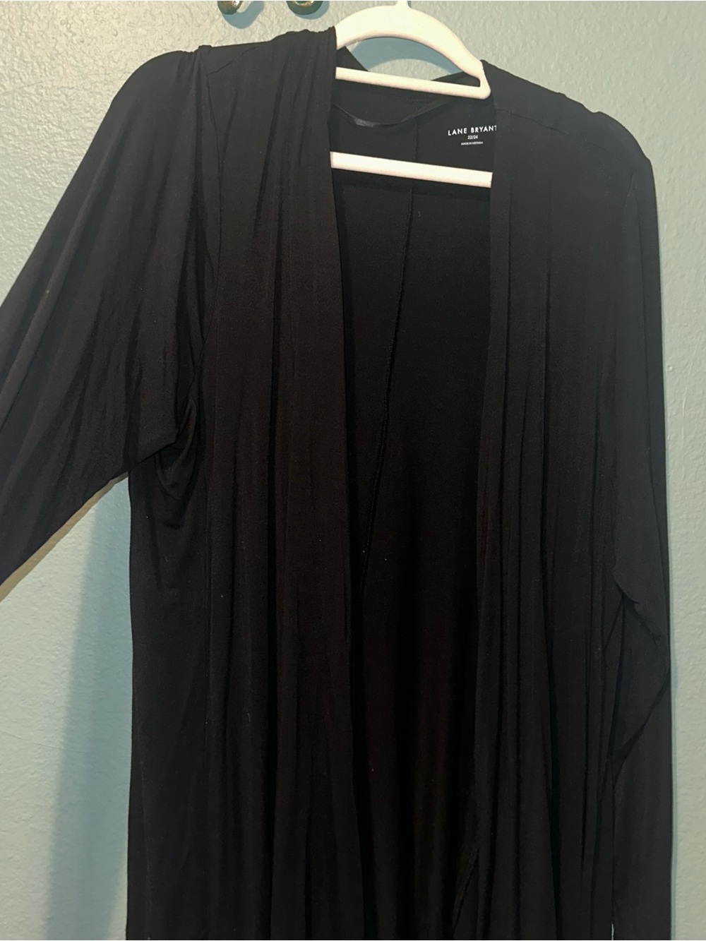 Lane Bryant long black sweater